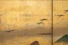 6 PANEL SCREEN WITH MOUNTAIN VILLAGE SCENE
