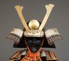 STRIKING AND ALL-MATCHING JAPANESE GOLD AND BLACK LACQUER SUIT-OF-ARMOUR