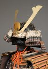 STRIKING AND ALL-MATCHING JAPANESE GOLD AND BLACK LACQUER SUIT-OF-ARMOUR