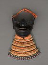 STRIKING AND ALL-MATCHING JAPANESE GOLD AND BLACK LACQUER SUIT-OF-ARMOUR