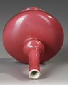 A SMALL CHINESE RUBY-GLAZED VASE, 19TH/20TH CENTURY