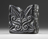 A CARVED OBSIDIAN CHESS PIECE, POSSIBLY,10TH-11TH CENTURY