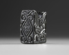 A CARVED OBSIDIAN CHESS PIECE, POSSIBLY,10TH-11TH CENTURY