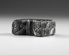 A CARVED OBSIDIAN CHESS PIECE, POSSIBLY,10TH-11TH CENTURY