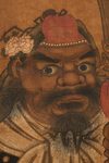 CHINESE POLYCHROME PAINTING GUAN YU