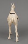 A PAIR OF LARGE CHINESE POTTERY TANG HORSES