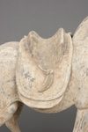 A PAIR OF LARGE CHINESE POTTERY TANG HORSES