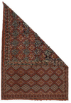 A MOROCCAN RUG, FLAT WEAVE, LATE 19TH CENTURY