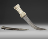 A PERSIAN  BONE -HILTED- DAGGER 19TH CENTURY