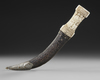 A PERSIAN  BONE -HILTED- DAGGER 19TH CENTURY