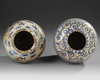 A PAIR OF OTTOMAN WHITE-GLAZED POTTERY JARS,17TH CENTURY