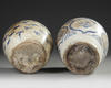 A PAIR OF OTTOMAN WHITE-GLAZED POTTERY JARS,17TH CENTURY