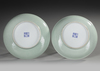 PAIR OF CHINESE BLUE AND WHITE LANDSCAPE DISHES, 20TH CENTURY