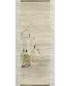 JAPANESE SCROLL PAINTING – COURT ARCHERY SCENE