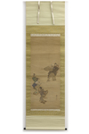 JAPANESE SCROLL PAINTING – PLAYING FIGURES