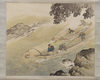 JAPANESE SCROLL PAINTING – RIVER FISHERMEN