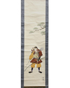 PAIR OF JAPANESE SCROLL PAINTINGS – SAMURAI WARRIORS