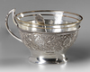 A TEASET ON A SILVER TRAY, 20TH CENTURY