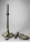 A LARGE BRONZE BYZANTINE LAMP STAND, 6TH-7TH CENTURY AD