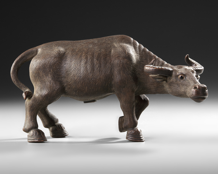 CHINESE TERRACOTTA BULL, 19TH / 20TH CENTURY