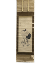 PAIR OF JAPANESE SCROLL PAINTINGS – CRANES AND BAMBOO