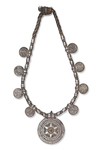 AN ALGERIAN SILVER NECKLACE, 19TH CENTURY