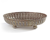 A GILT-SILVER NIELLO BOWL ON FOUR LEGS, INDIA,  19TH CENTURY