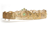 OTTOMAN GILT SILVER BELT WITH GREEN STONES – 19TH CENTURY