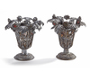 AN OTTOMAN SILVER FILIGREE VASES, 19TH CENTURY