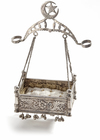 AN OTTOMAN SILVER CRADLE ORNAMENT, 19TH CENTURY
