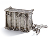 AN OTTOMAN SILVER CRADLE ORNAMENT, 19TH CENTURY