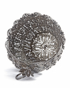 AN OTTOMAN SILVER FILIGREE BASKET, 19TH CENTURY