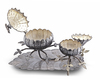 AN OTTOMAN SILVER INCENSE BURNER WITH PEAR-SHAPED BOXES