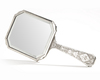 A PERSIAN SILVER MIRROR, 19TH CENTURY