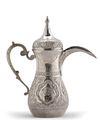 A SILVER COFFEE POT (DALLAH), KUWAIT, CIRCA 1950