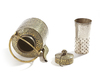 A GILDED SILVER NIELLO TEAPOT AND COVER, SIAM, 19TH CENTURY