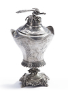 AN OTTOMAN SILVER VASE WITH LID, TURKEY, 19TH CENTURY