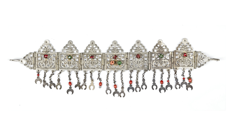 AN ALGERIAN SILVER BRACELET, 19TH CENTURY