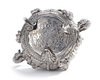 AN ISLAMIC SILVER BOWL WITH SNAKE HANDLES, INDIA, 19TH CENTURY