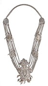 AN ALGERIAN SILVER NECKLACE, 19TH CENTURY