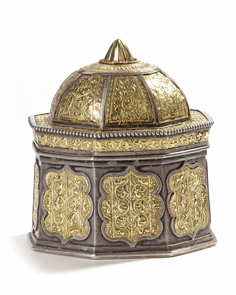 SILVER BOX – INDIA , 19TH CENTURY