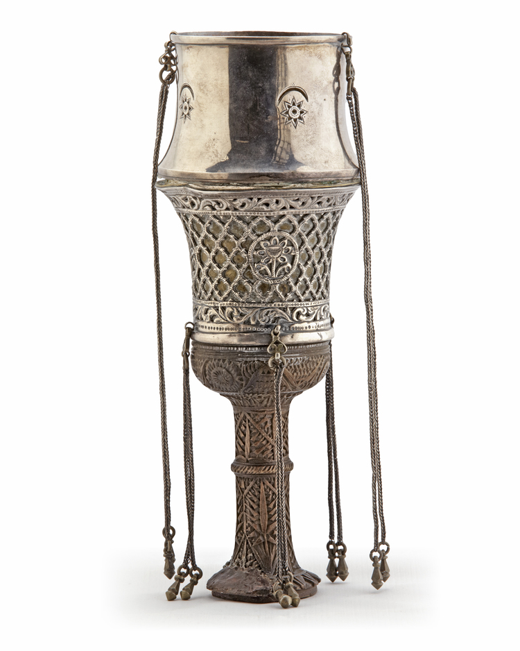 SILVER GHALIAN CUP – PERSIA, 19TH CENTURY