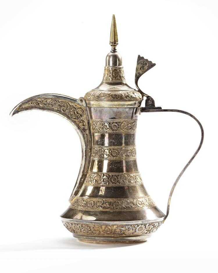SILVER COFFEE POT (DALLAH) – OMAN, EARLY 20TH CENTURY