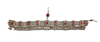 A SILVER BELT WITH RED STONES, SAUDI ARABIA, 19TH CENTURY