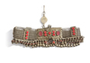 A SILVER BELT WITH RED STONES, SAUDI ARABIA, 19TH CENTURY
