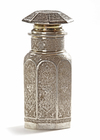 A PERSIAN SILVER VASE WITH LID, 19TH CENTURY