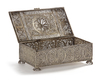 AN OTTOMAN SILVER FILIGREE BOX, 19TH CENTURY