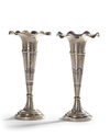 A PAIR OF SILVER VASES, IRAQ, EARLY 20TH CENTURY