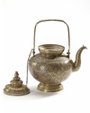 A GILT-SILVER NIELLO WARE TEAPOT (KAR-NAM-TON) THAILAND, 19TH CENTURY