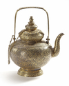 A GILT-SILVER NIELLO WARE TEAPOT (KAR-NAM-TON) THAILAND, 19TH CENTURY